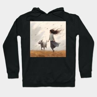 Windy Dog Walk Hoodie